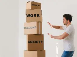 man in a reom full of problems