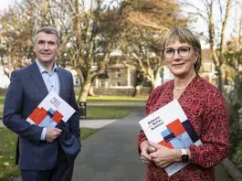 Balance for Better Business Co-Chairs Julie Sinnamon and Aongus Hegarty.