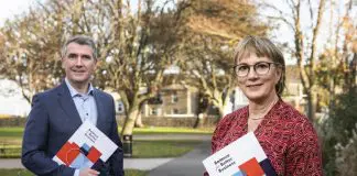 Balance for Better Business Co-Chairs Julie Sinnamon and Aongus Hegarty.
