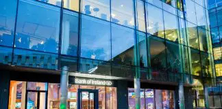 front of bank of Ireland Dublin