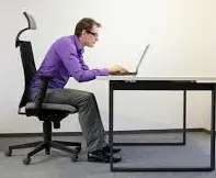 man with bad posture