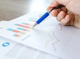 person checking results of survey