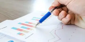 person checking results of survey