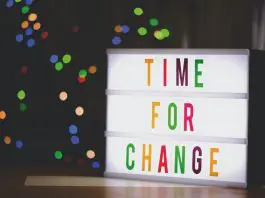 time for change sign