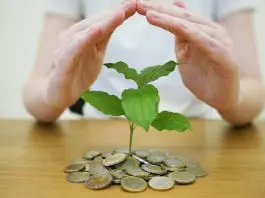 hands protecting savings