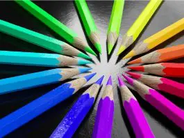 range of coloured pencils symbolising diversity