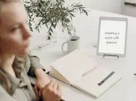 woman working from home under stress