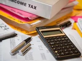 income tax review notes and calculator