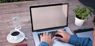 man working remotely