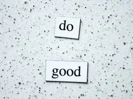sign saying do good