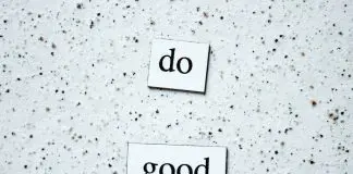 sign saying do good