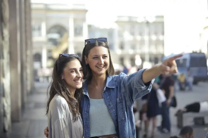 two tourist absorbing the local culture on holidays