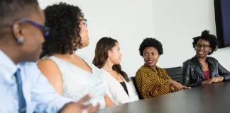 multicultural and diverse workplace meeting