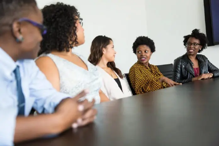 multicultural and diverse workplace meeting
