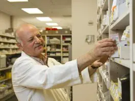 Community care worker at work