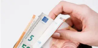wallet full of euro