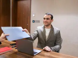 candidate at job interview