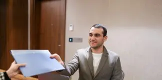 candidate at job interview