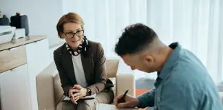 Candidate undergoing personality test