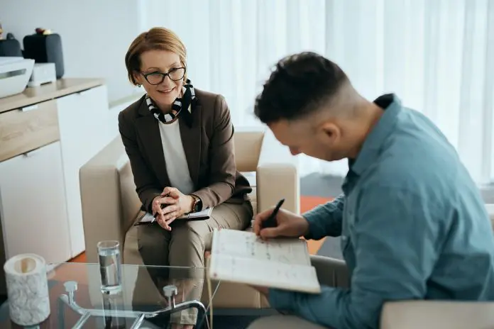 Candidate undergoing personality test
