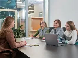 candidate at interview