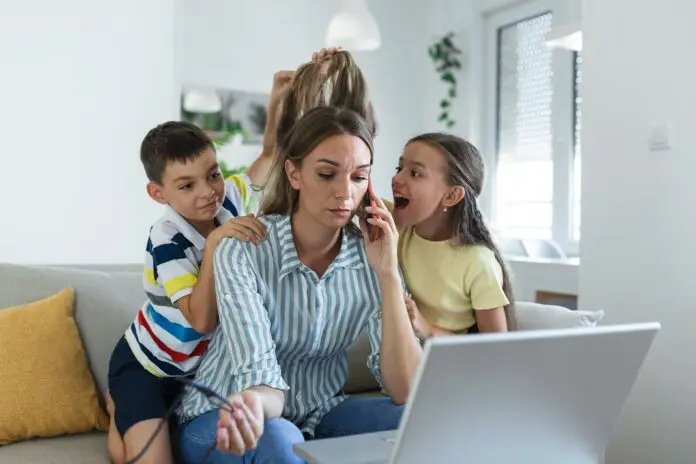 Remote worker at home