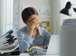 HR professional under stress
