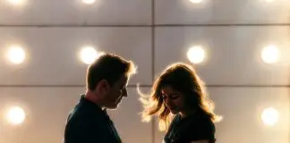Romantic couple at concert