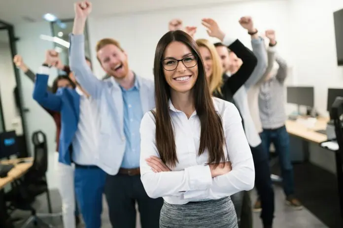 HRHQ - Employee engagement and retention Group of happy employees