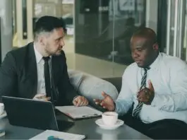 Workplace colleague confrontation