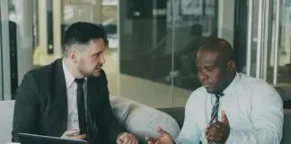 Workplace colleague confrontation