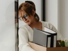Redundant worker getting emotional