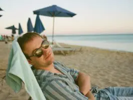 Irish employee relaxing