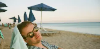 Irish employee relaxing