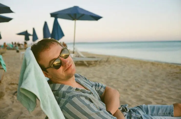 Irish employee relaxing