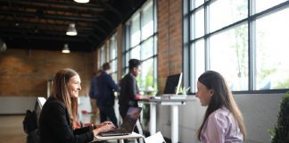 people at work in office