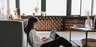 remote worker at home