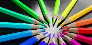 range of coloured pencils symbolising diversity