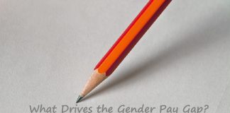 pencil on paper writing What Drives the Gender Pay Gap?