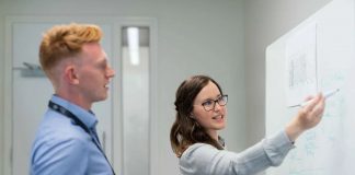 team leader handing over information