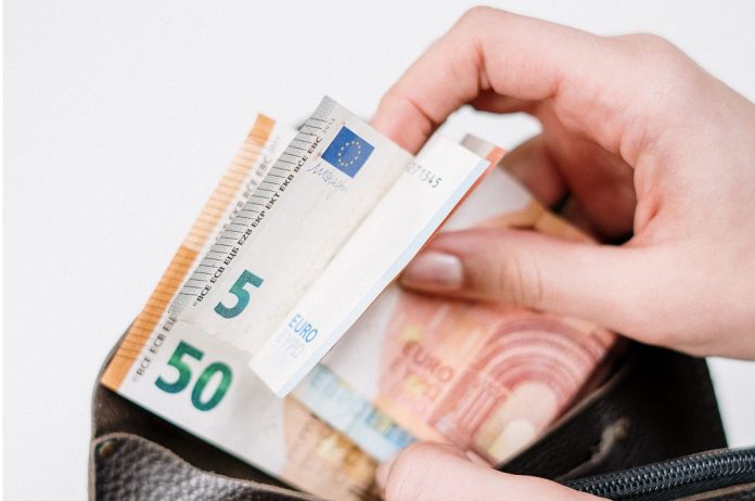 wallet full of euro