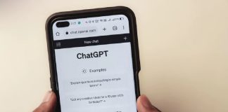 Person using ChatGBT on mobile